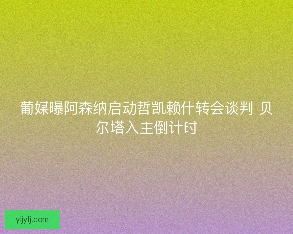 葡媒曝阿森纳启动哲凯赖什转会谈判 贝尔塔入主倒计时
