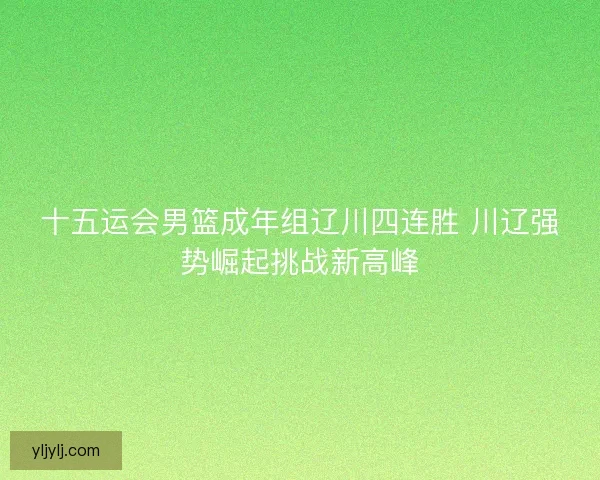 十五运会男篮成年组辽川四连胜 川辽强势崛起挑战新高峰